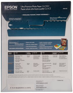 Foto 2 | Papel Fotográfico Epson Ultra Premium Glossy A4, 25 Hojas - Venta Internacional.
