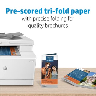 Foto 4 | Papel Hp Enhanced Trifold Business Glossy, 8.5 X 11 Pulgadas, 40 Libras - Venta Internacional.