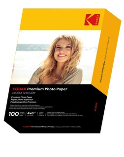 Foto 4 | Papel Fotográfico Kodak De 4 X 6 Pulgadas Brillante, 240 G/m², 100 Hojas (41175-9891181) - Venta Internacional.
