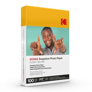 Foto 1 | Papel Fotográfico Kodak Glossy De 4 X 6 Pulgadas, 180 G/m², 100 Hojas (41305) - Venta Internacional.