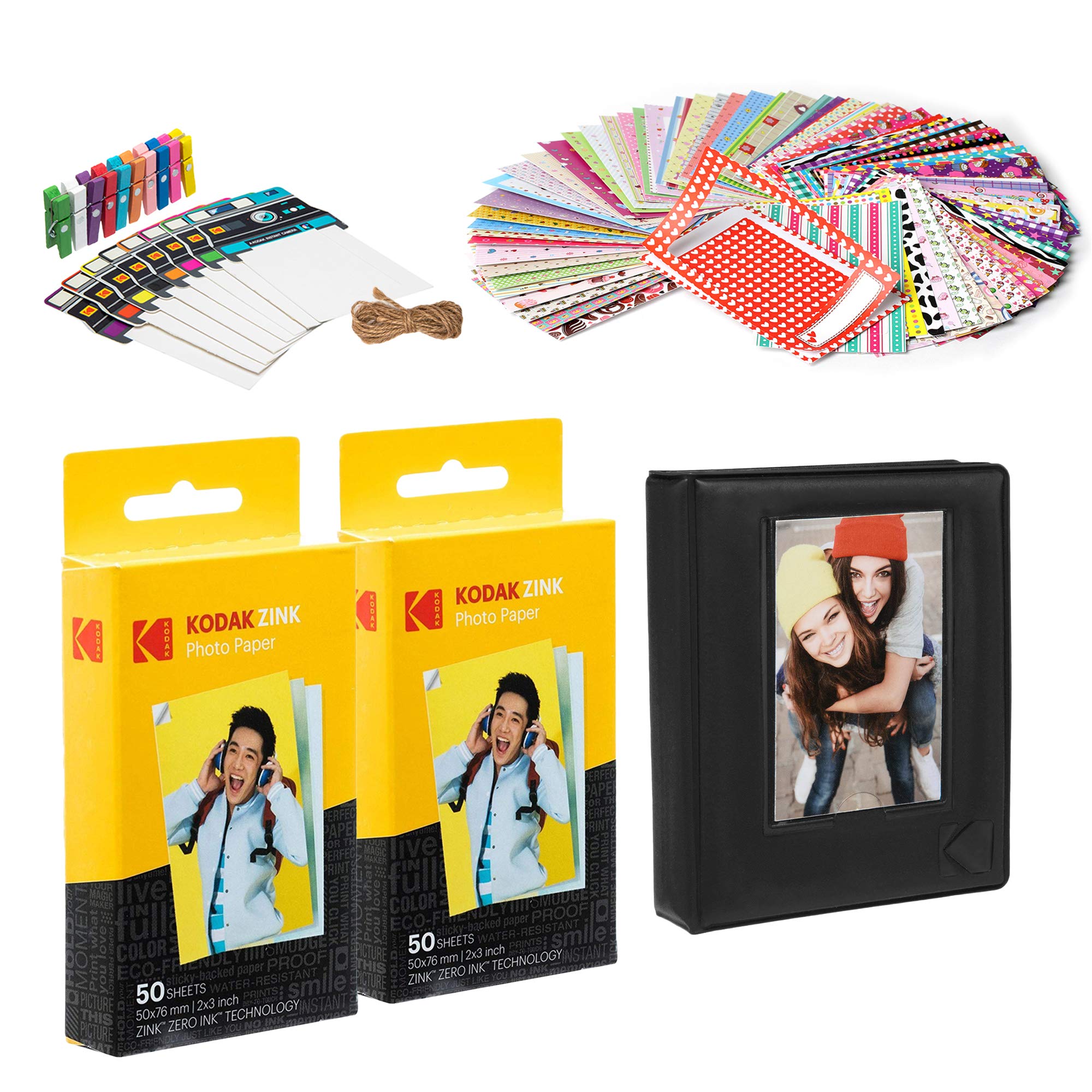 Papel Zincado Kodak Premium 2 X 3, 100 Hojas Con Álbum De Fotos - Venta Internacional.