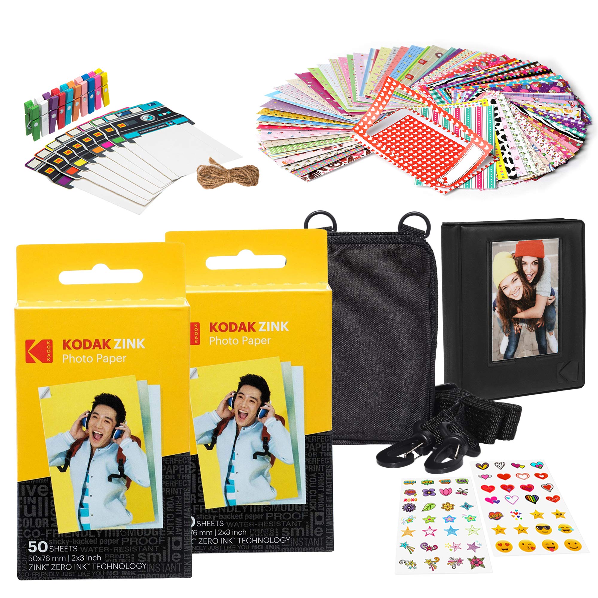 Papel Zincado Kodak Premium 2 X 3, 100 Hojas Con Funda Blanda - Venta Internacional.