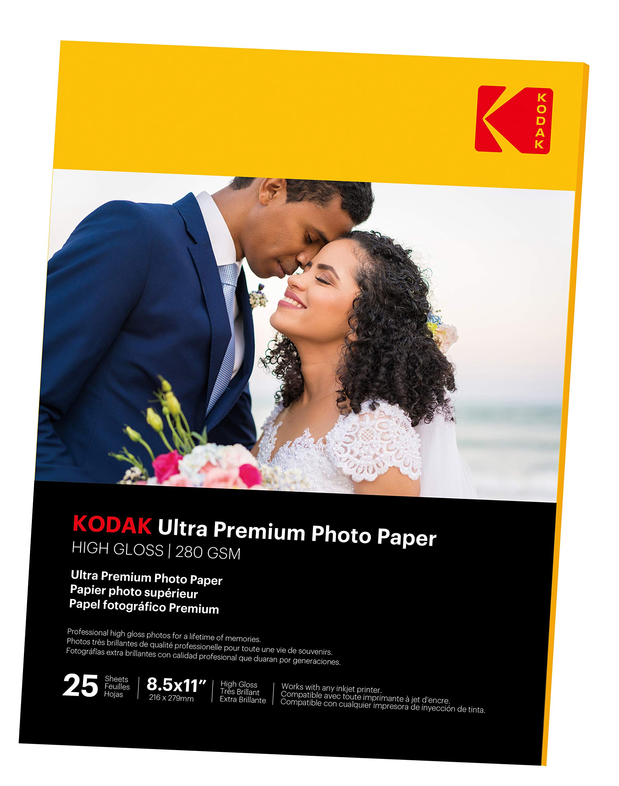 Foto 2 | Papel Fotográfico Kodak Ultra Premium, 8.5 X 11 Pulgadas, 280 G/m², 25 Hojas - Venta Internacional.