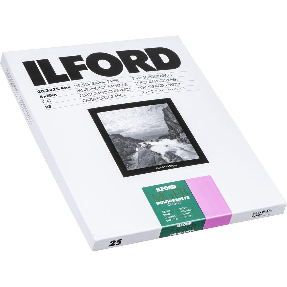 Paper Ilford Multigrade Fb Classic Gloss, 25 Hojas, 8 X 10 Pulgadas - Venta Internacional.