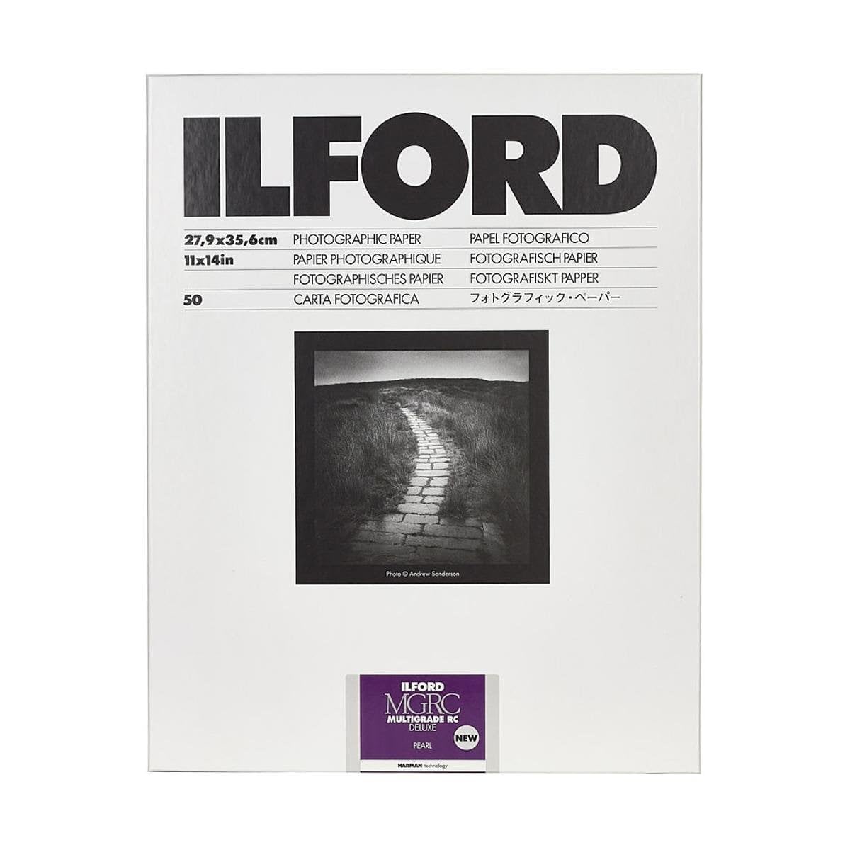 Papel Fotográfico Ilford Multigrade V Rc Deluxe Pearl De 11 X 14 Pulgadas, 50 Hojas - Venta Internacional.