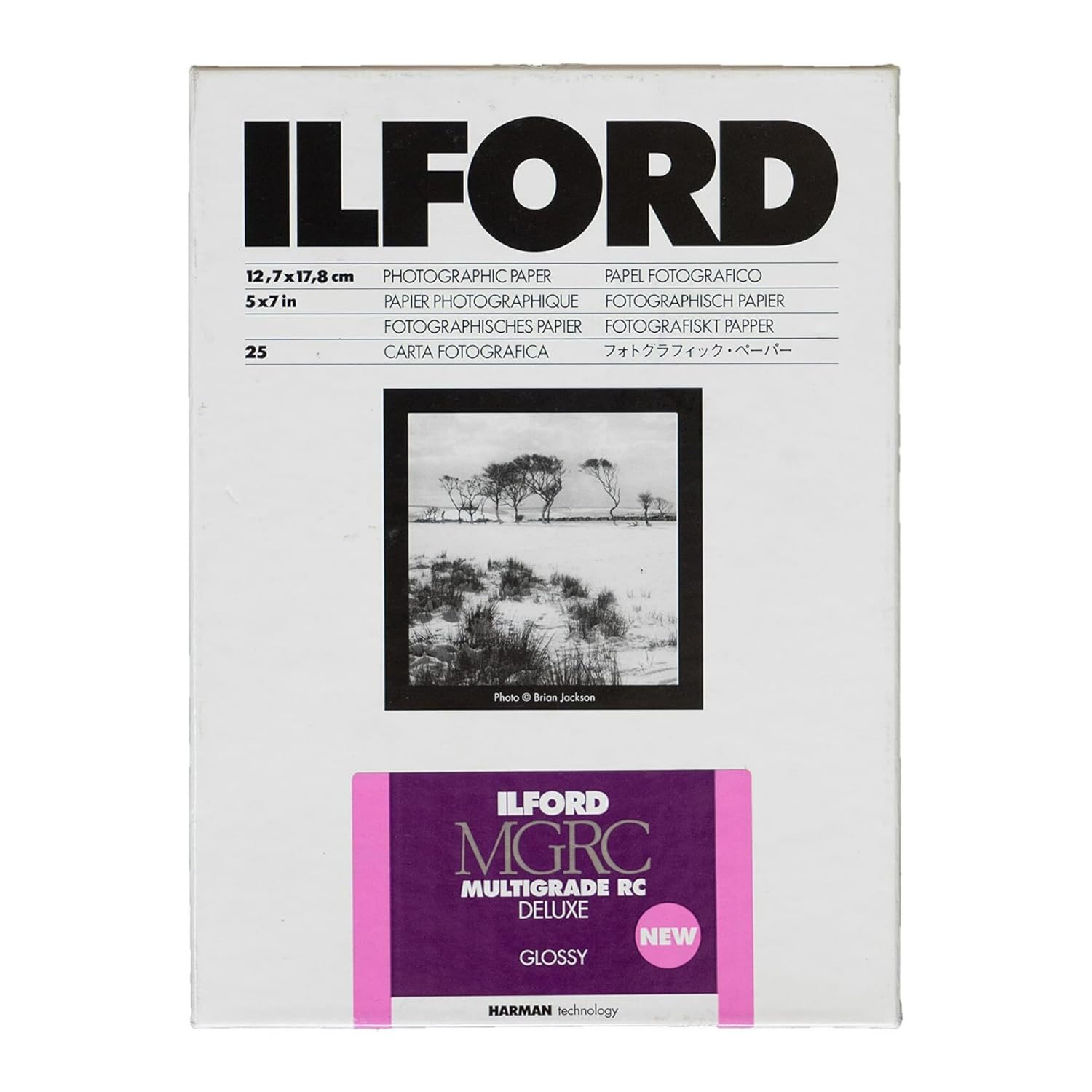 Foto 2 pulgar | Papel Fotográfico Ilford Multigrade V Rc Deluxe, 5 X 7 Pulgadas, 190 G/m², 100 Hojas - Venta Internacional.