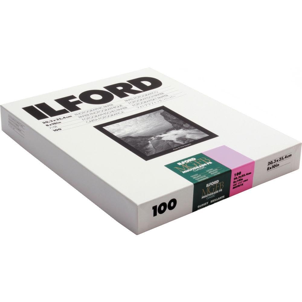 Papel B & W A Base De Fibra Ilford Mgfb1k 8 X 10 100 Hojas - Venta Internacional.