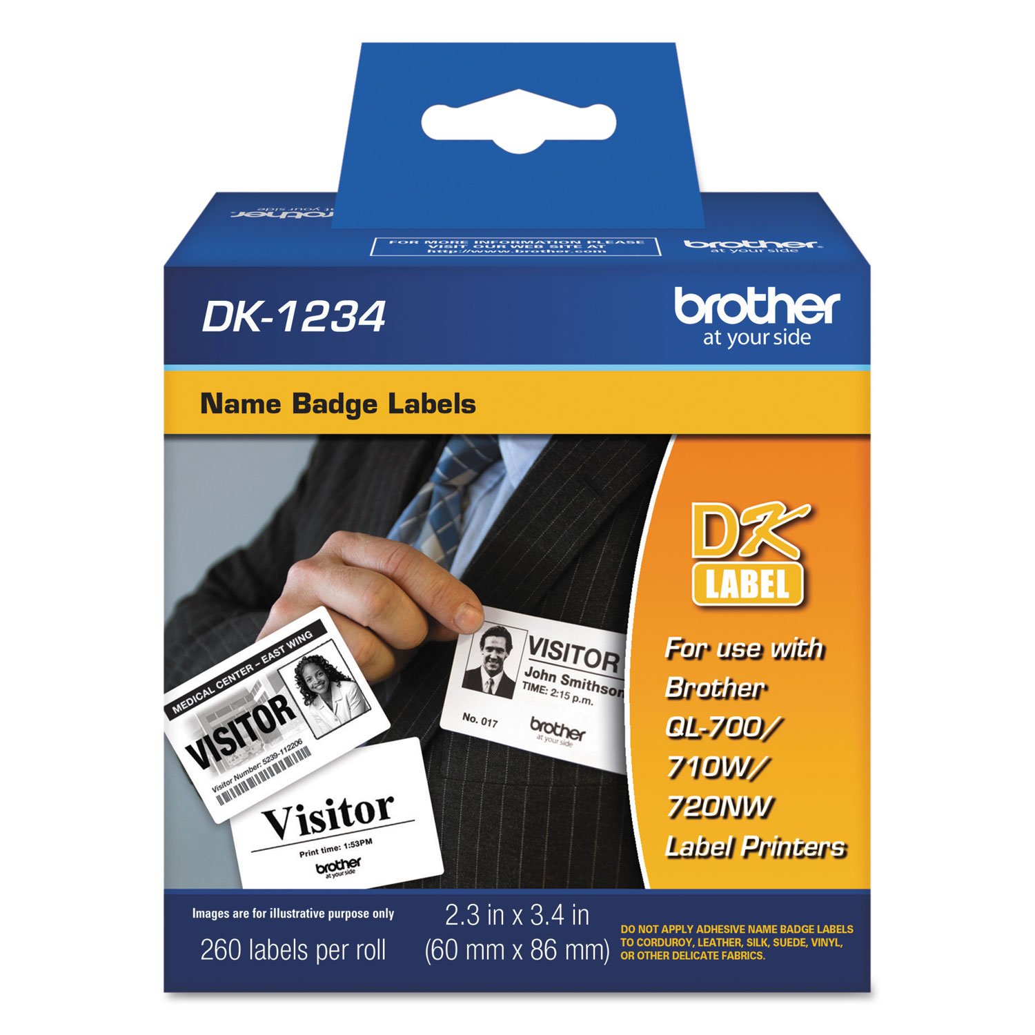 Foto 2 pulgar | Etiquetas Adhesivas De Papel Blanco Para Tarjetas Identificativas Brother Dk-1234 - Venta Internacional.