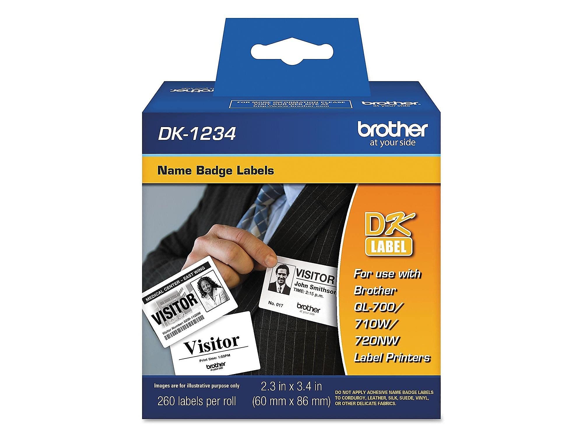 Foto 3 pulgar | Etiquetas Adhesivas De Papel Blanco Para Tarjetas Identificativas Brother Dk-1234 - Venta Internacional.