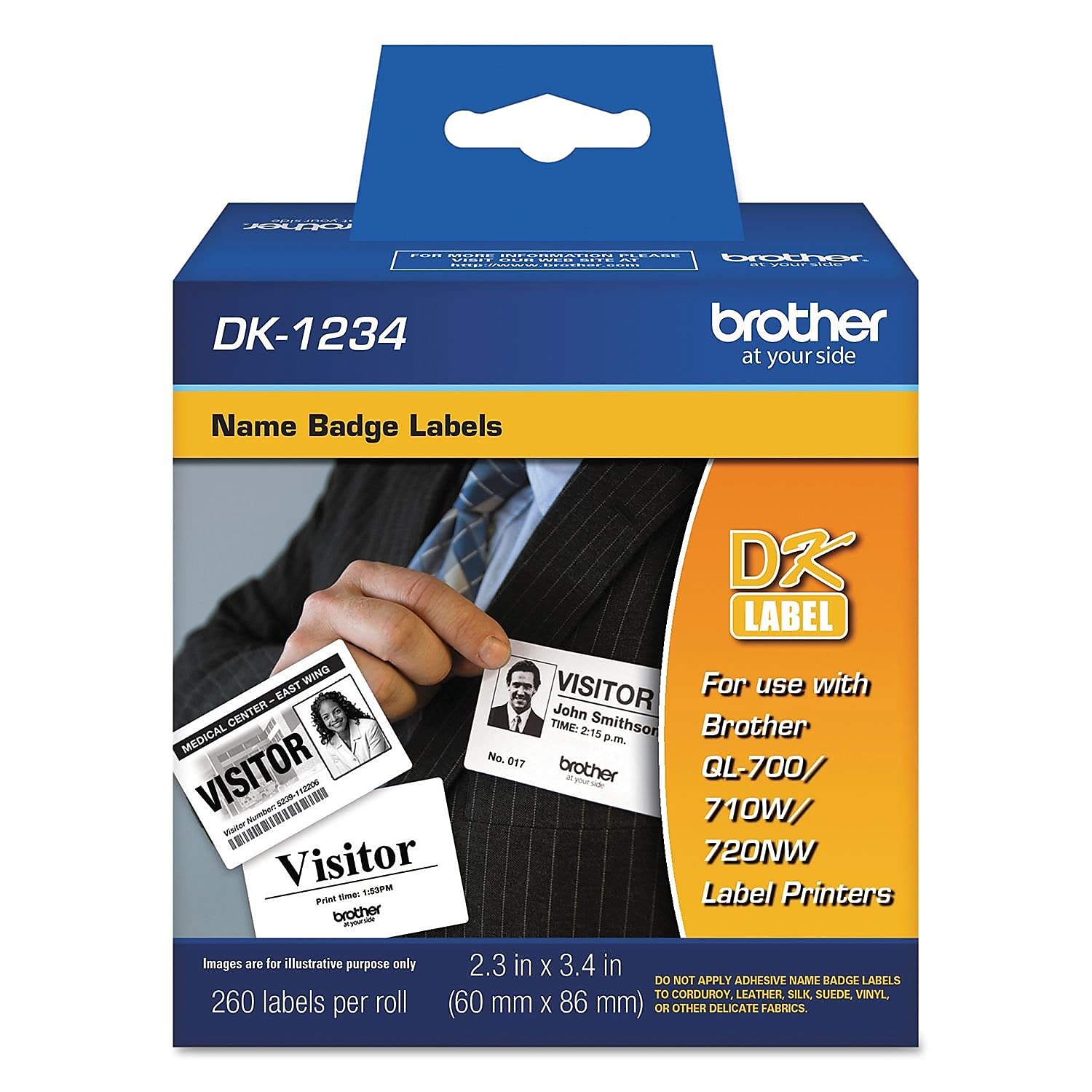 Foto 4 pulgar | Etiquetas Adhesivas De Papel Blanco Para Tarjetas Identificativas Brother Dk-1234 - Venta Internacional.
