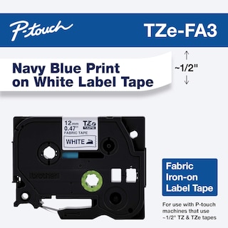 Foto 2 | Cinta Termoadhesiva De Tela Brother P-touch Tze-fa3 12 Mm X 3 M - Venta Internacional.