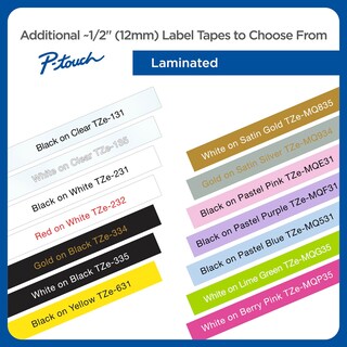 Foto 5 | Tape Brother P-touch Tze-af231 Original De 12 Mm X 8 M, Negro Sobre Blanco - Venta Internacional.
