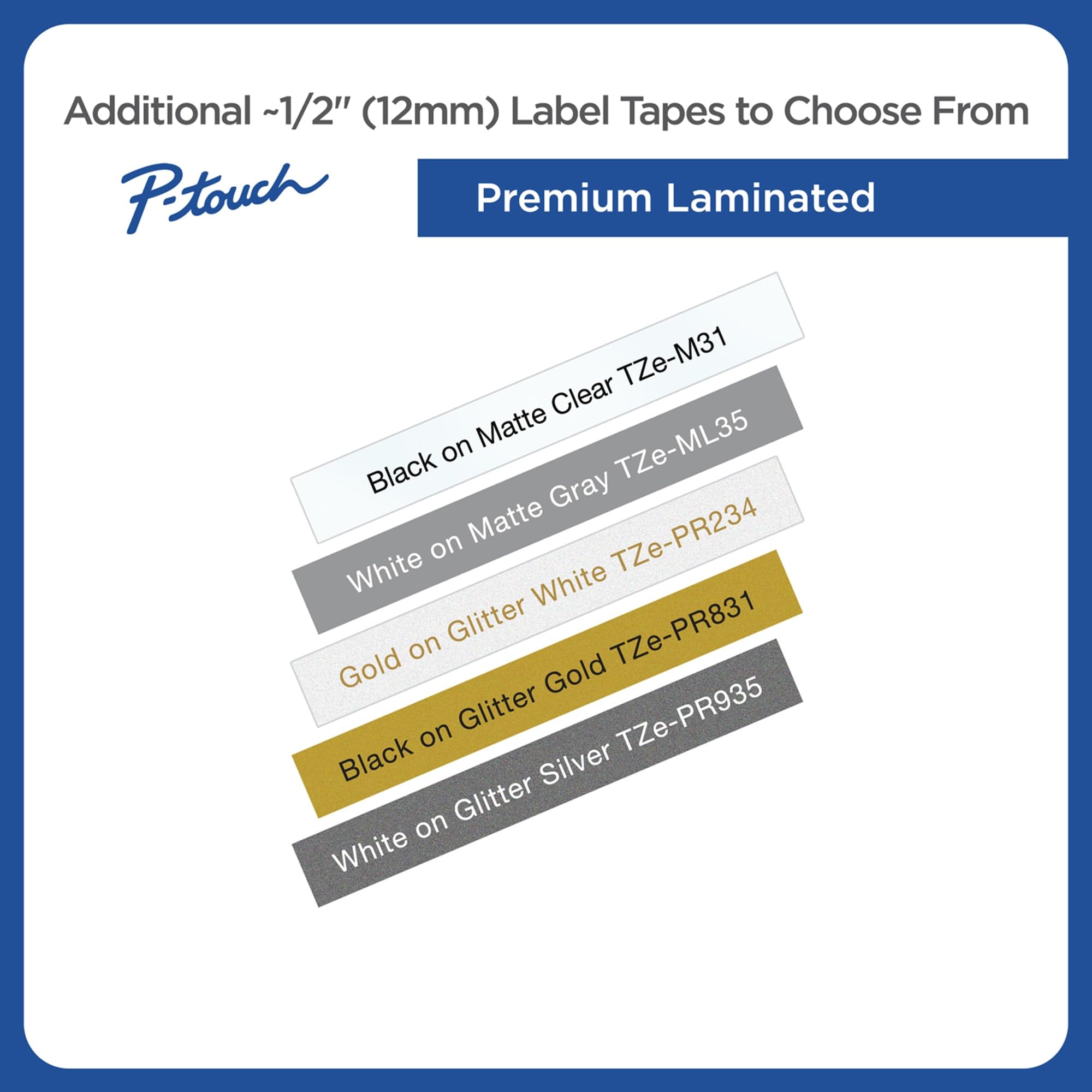 Foto 7 | Tape Brother P-touch Tze-af231 Original De 12 Mm X 8 M, Negro Sobre Blanco - Venta Internacional.