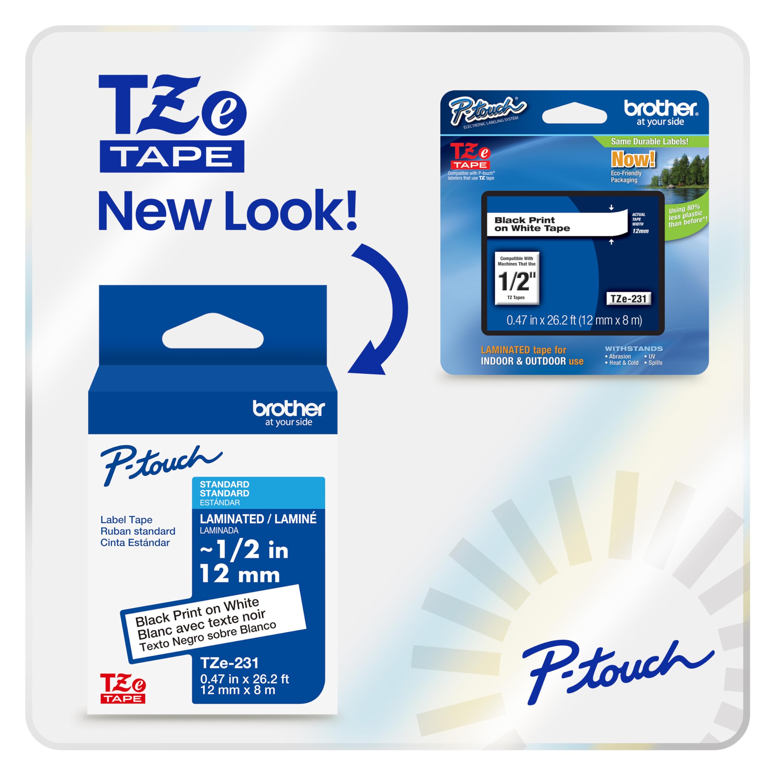 Foto 7 | Cinta Adhesiva De Tela Brother Genuine P-touch Tze Azul Marino - Venta Internacional.