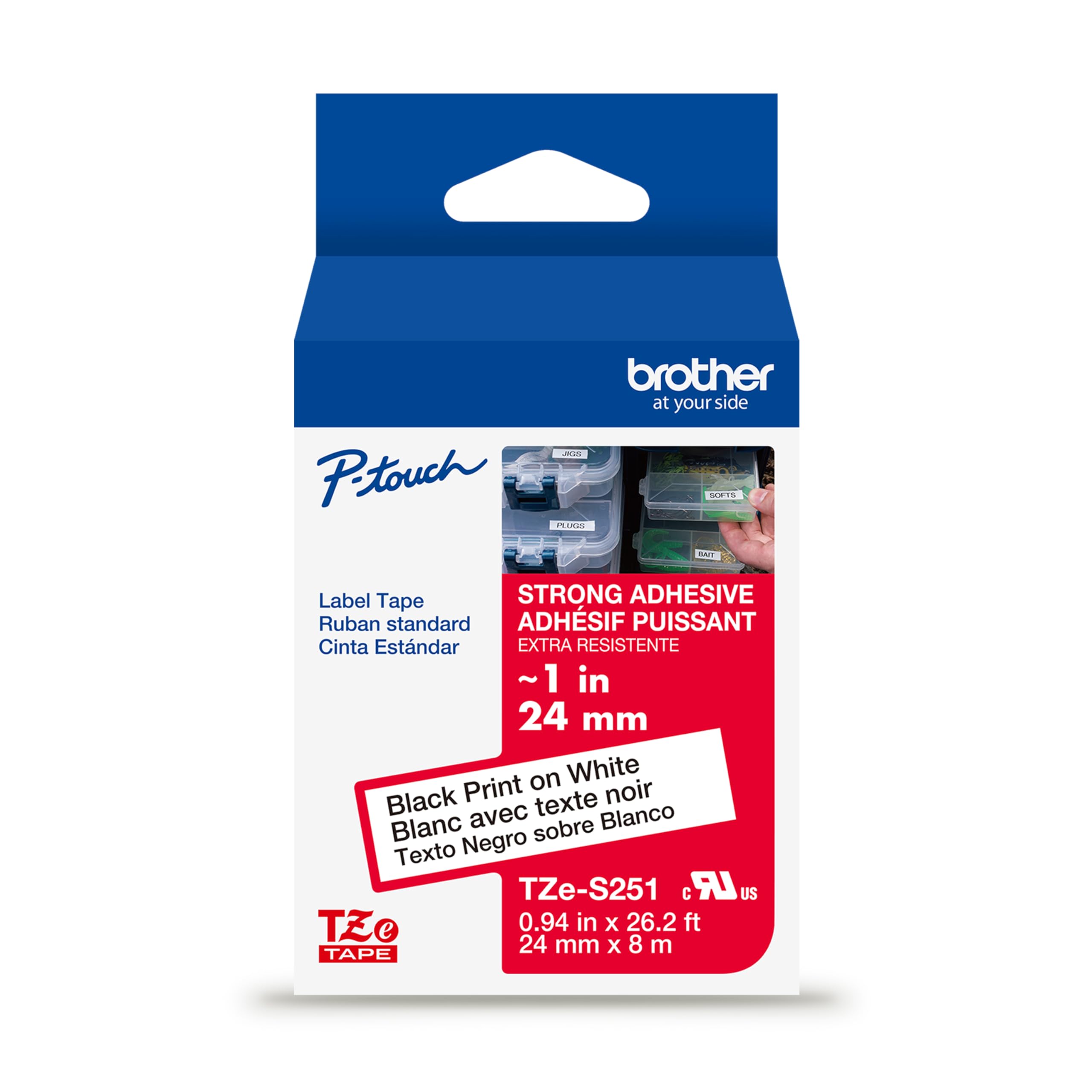 Foto 2 pulgar | Cinta Adhesiva Brother Genuine P-touch Tzes251 De 24 Mm X 8 M - Venta Internacional.