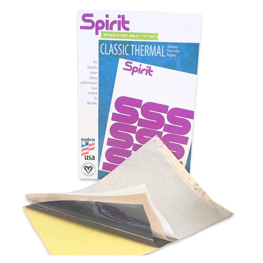 Foto 7 pulgar | Papel Térmico Para Transferencia De Tatuajes Spirit Classic, 100 Hojas - Venta Internacional.