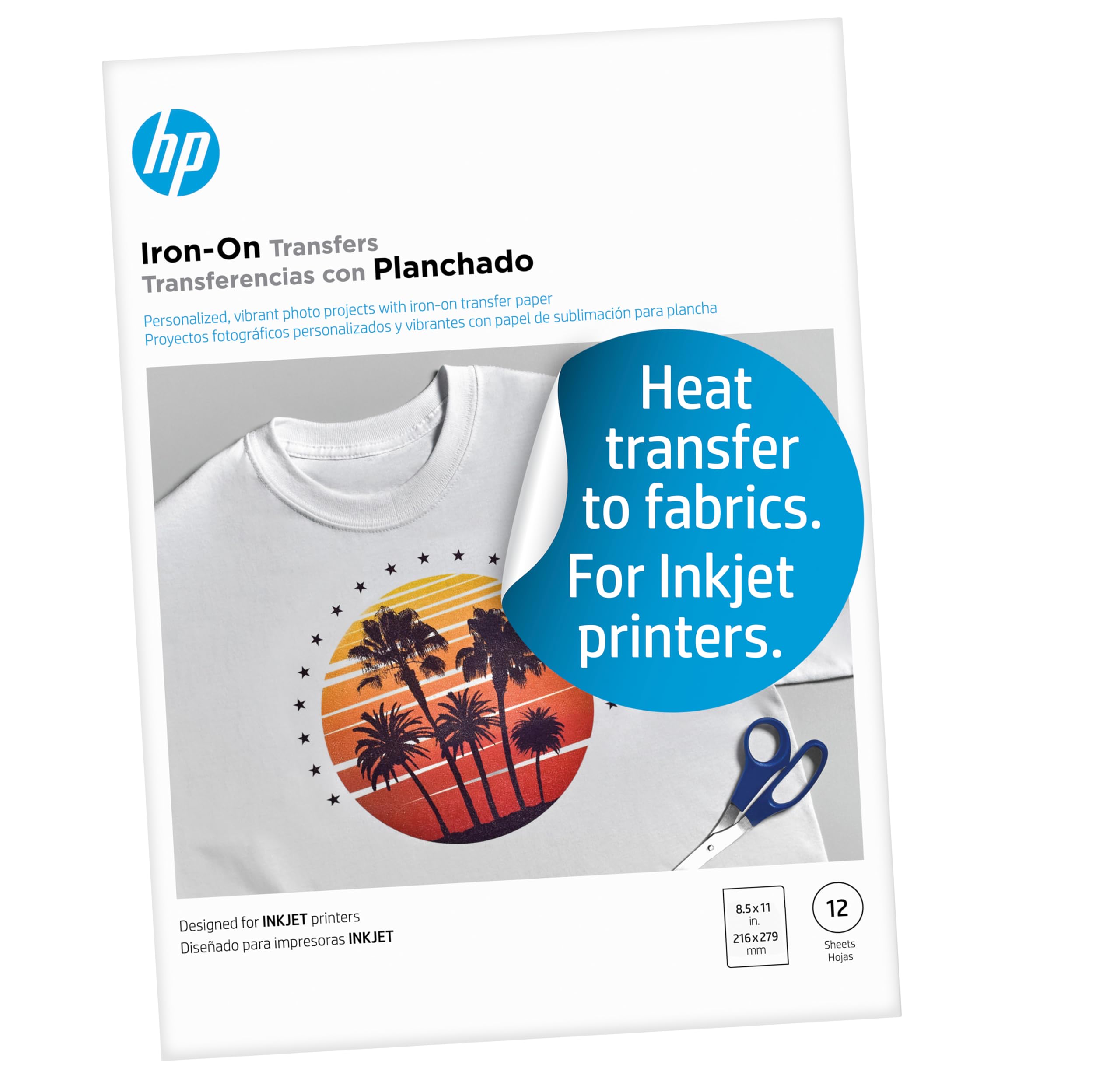 Foto 1 | Iron-on Transfers Hp C6049a Para Impresoras De Inyección De Tinta, 12 Hojas - Venta Internacional.