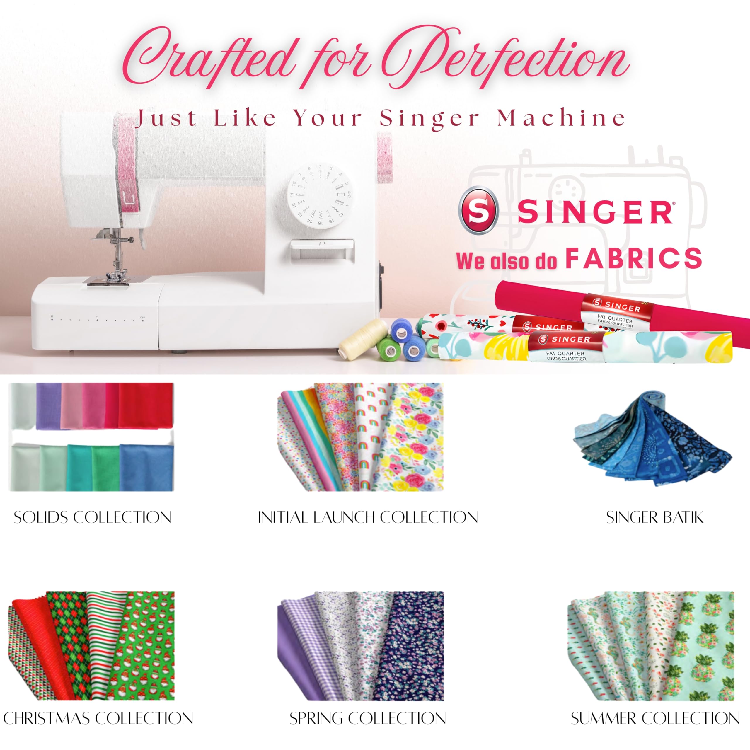 Foto 3 pulgar | Fabric Singer, 100% Algodón Crudo, Precortado, 2 Yardas - Venta Internacional.