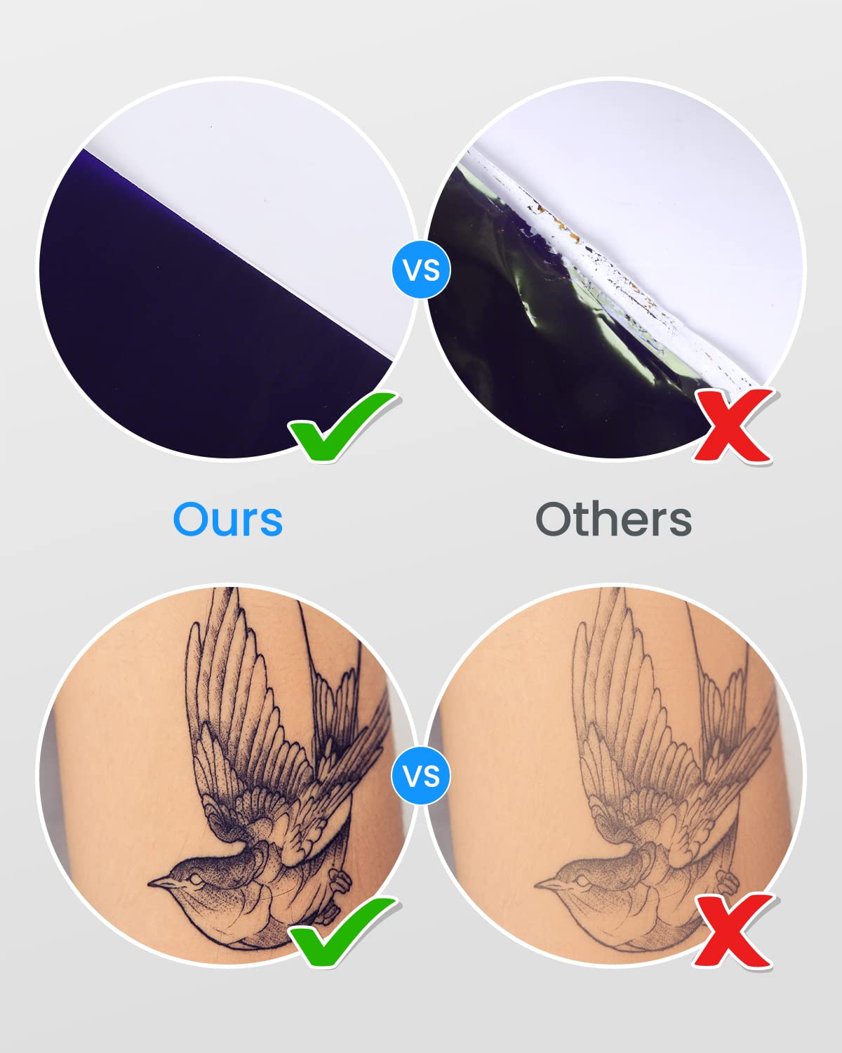 Foto 7 | Papel De Transferencia De Tatuajes Phomemo, 100 Hojas, Tamaño A4 - Venta Internacional.