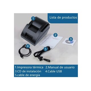 Foto 2 | Impresora Térmica Pos USB De 58mm Para Recibos