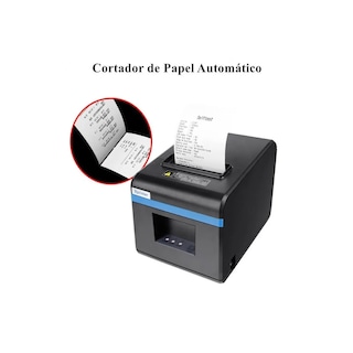Foto 3 | Impresora Térmica Dos Entradas 80mm Con Bluetooth color Negro