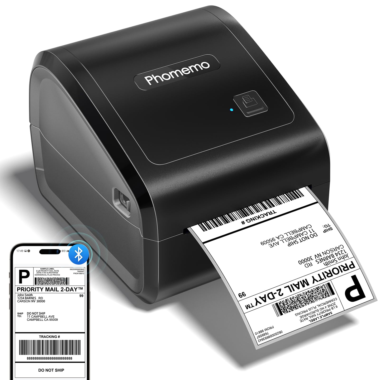 Foto 2 pulgar | Impresora Térmica De Etiquetas De Envío Phomemo D550bt Bluetooth - Venta Internacional.