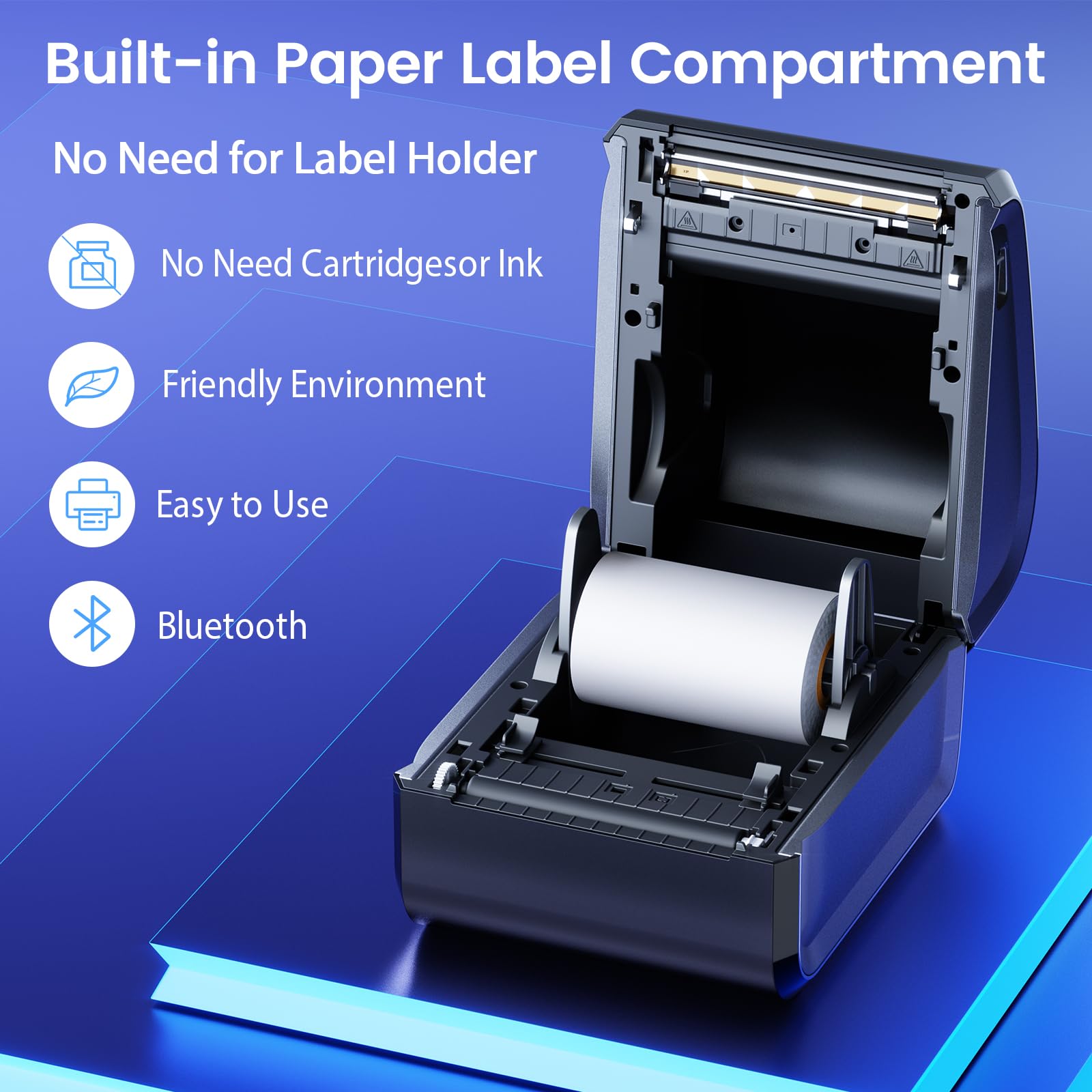Foto 5 | Impresora Térmica De Etiquetas De Envío Phomemo D550bt Bluetooth - Venta Internacional.
