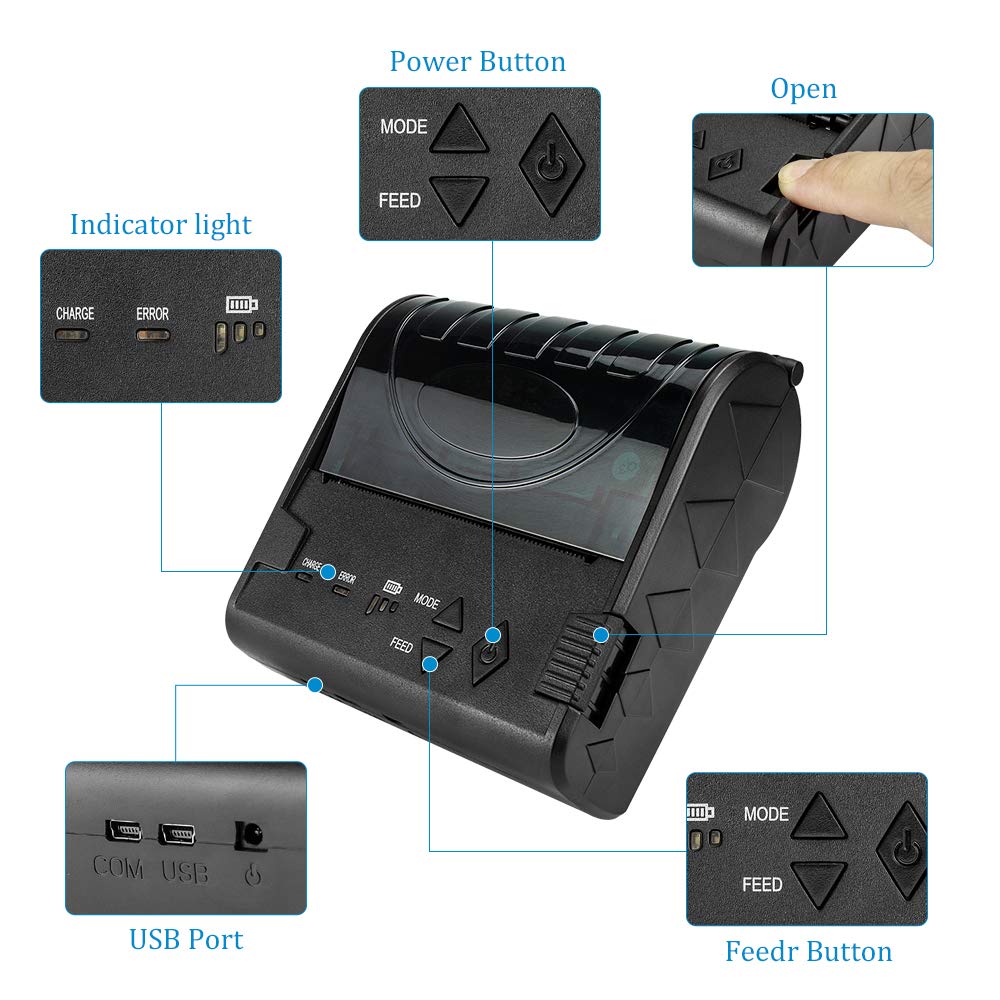 Foto 8 pulgar | Impresora Térmica De Recibos Netum 80 Mm Bluetooth Para Android - Venta Internacional.