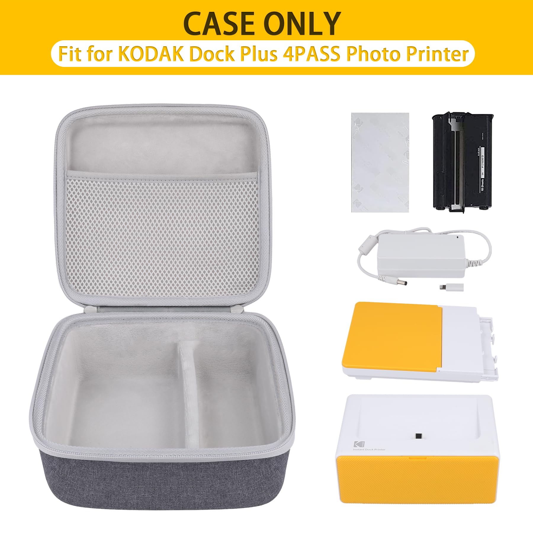 Foto 4 pulgar | Funda Rígida Para La Impresora Fotográfica Instantánea Kodak Dock Plus 4pass - Venta Internacional.