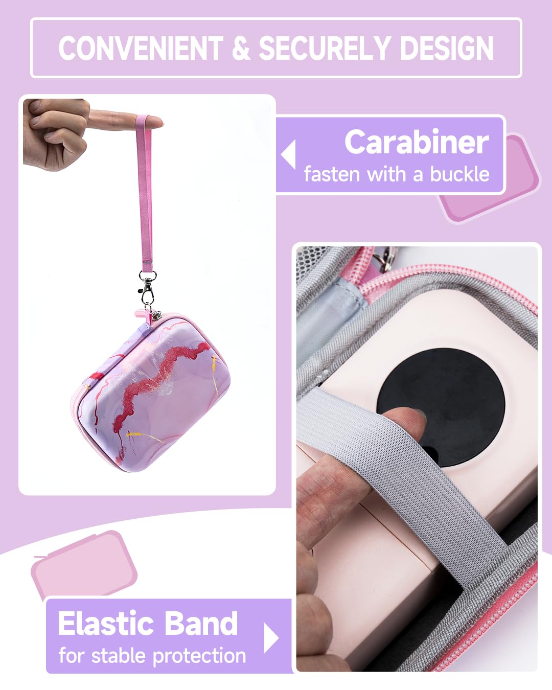 Foto 4 | Funda Para Rotular Phomemo D30 D35 Con Bolsa De Almacenamiento, Color Rosa - Venta Internacional.