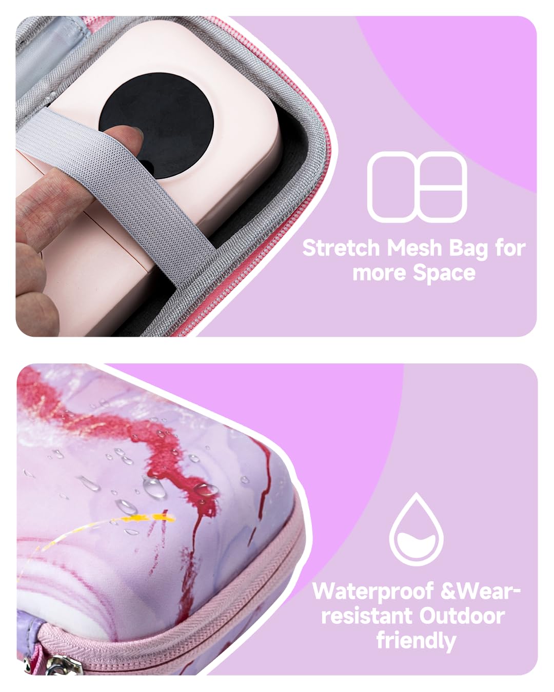 Foto 5 | Funda Para Rotular Phomemo D30 D35 Con Bolsa De Almacenamiento, Color Rosa - Venta Internacional.