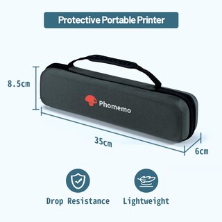 Foto 3 | Funda Para Impresora De Tatuajes Phomemo M08f, Impermeable, Gris - Venta Internacional.