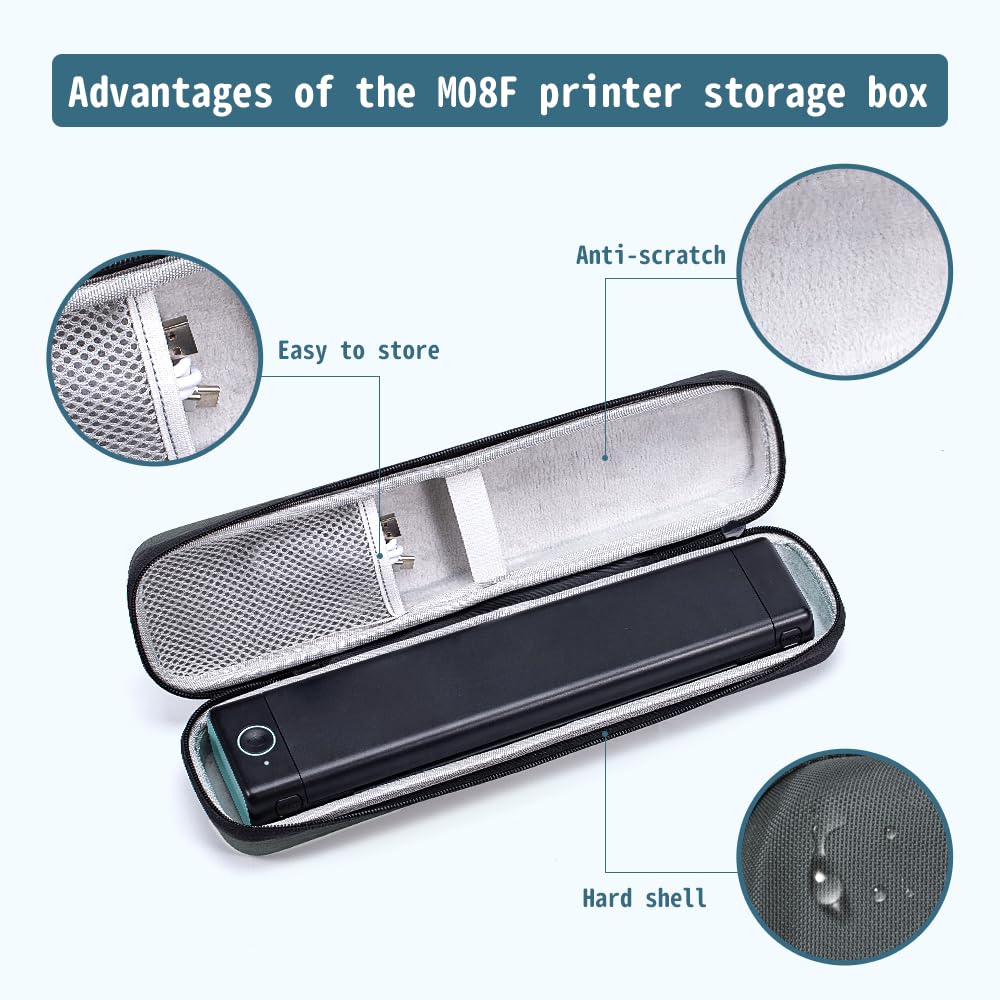 Foto 5 pulgar | Funda Para Impresora De Tatuajes Phomemo M08f, Impermeable, Gris - Venta Internacional.