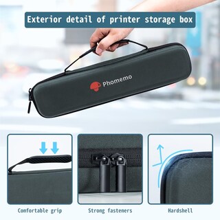 Foto 5 | Funda Para Impresora De Tatuajes Phomemo M08f, Impermeable, Gris - Venta Internacional.