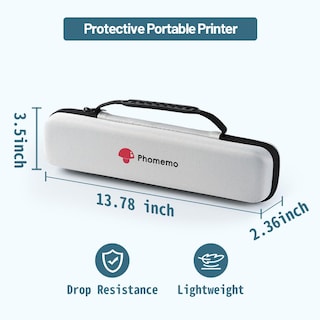 Foto 3 | Bolsa De Impresora Phomemo M08f Blanca Para Viajes Con Impermeable - Venta Internacional.