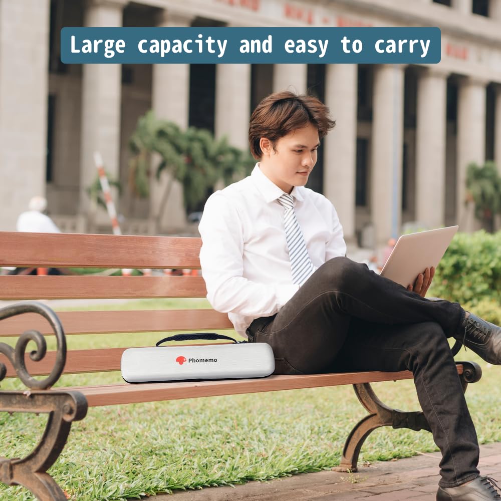 Foto 7 pulgar | Bolsa De Impresora Phomemo M08f Blanca Para Viajes Con Impermeable - Venta Internacional.