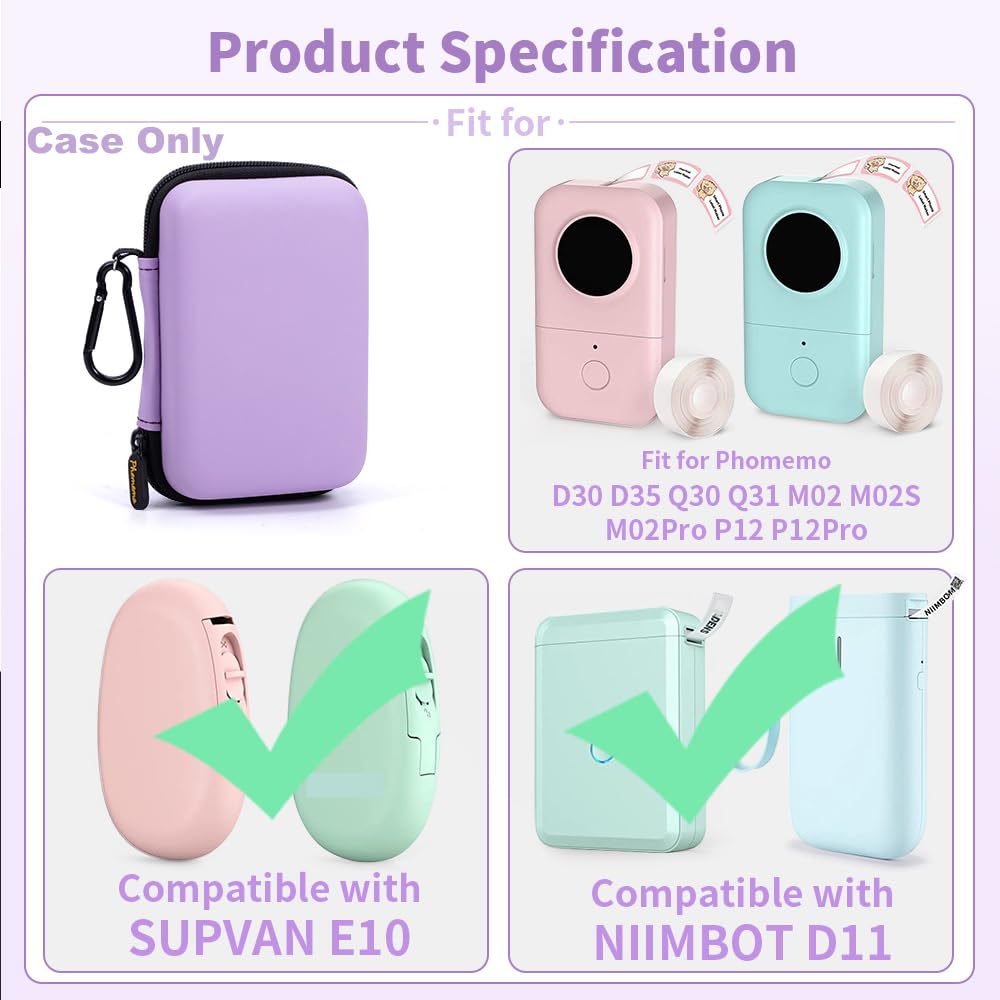 Foto 7 | Funda Para Máquina Etiquetadora Phomemo D30 D35 Y Niimbot D11 D110 - Venta Internacional.