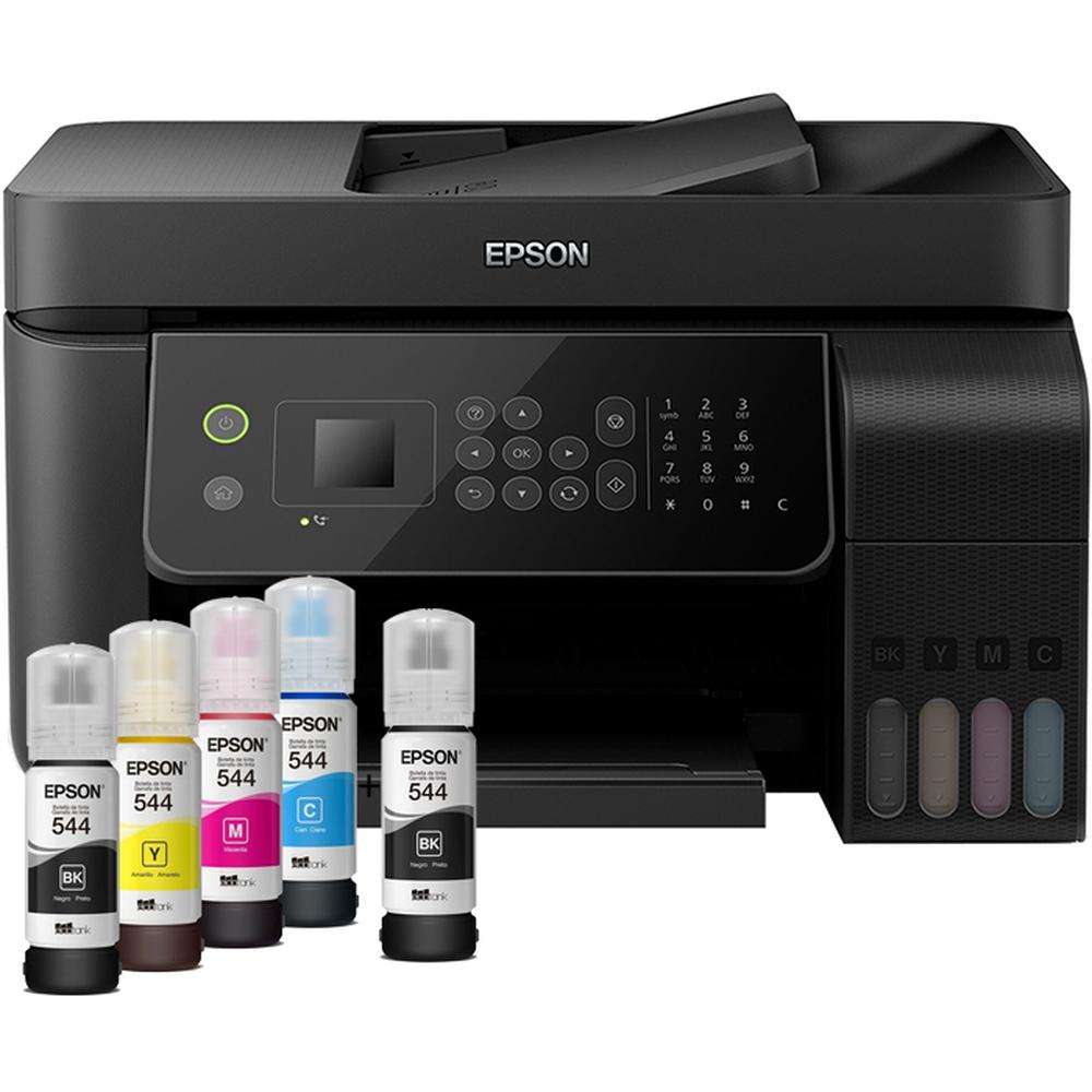 Impresora Multifuncional Epson L5290 Ecotank color Negro + 5 Tintas