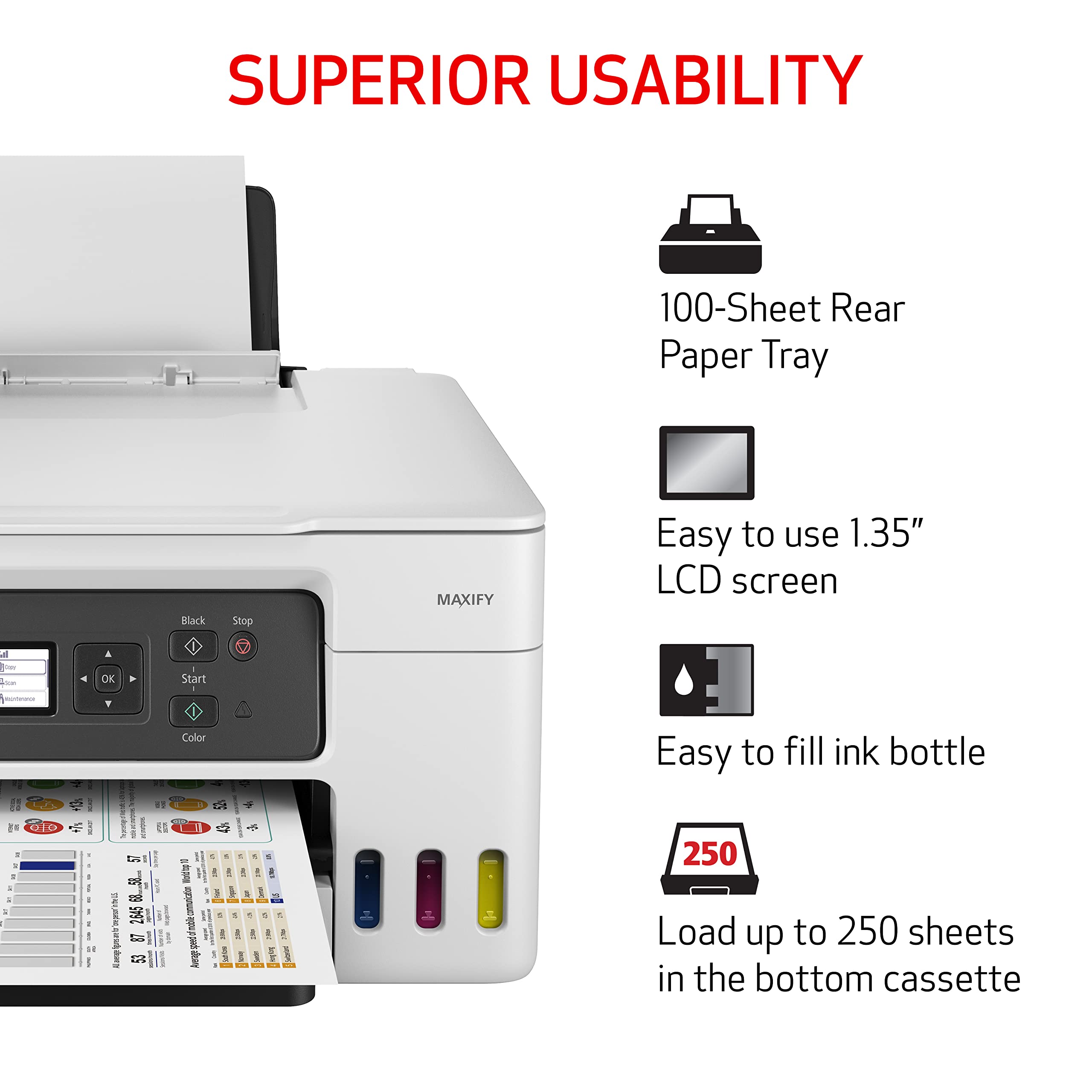 Foto 2 | Impresora Canon Megatank Gx3020 Inalámbrica Supertank Todo-en-uno - Venta Internacional.