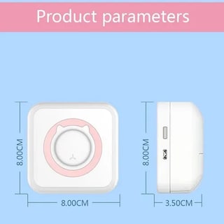 Foto 3 | Mini Impresora Térmica Portátil con Bluetooth color Blanco con Rosa