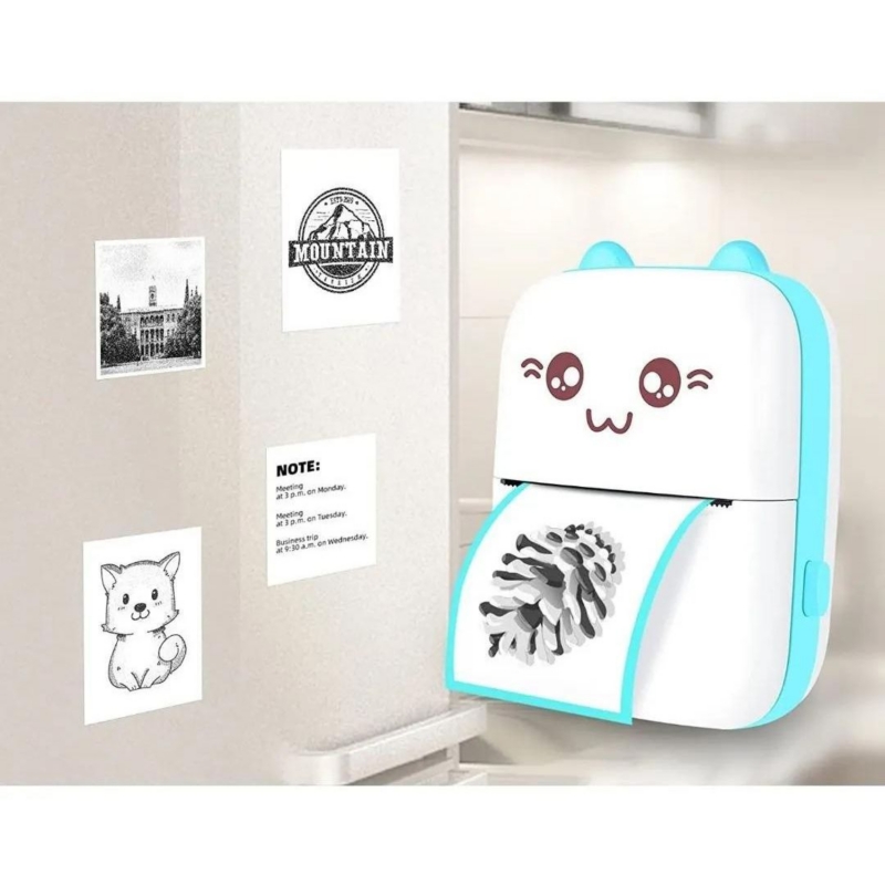 Foto 5 pulgar | Impresora Térmica Mini Portátil + 3 Rollos de Papel Adhesivo - Venta Internacional