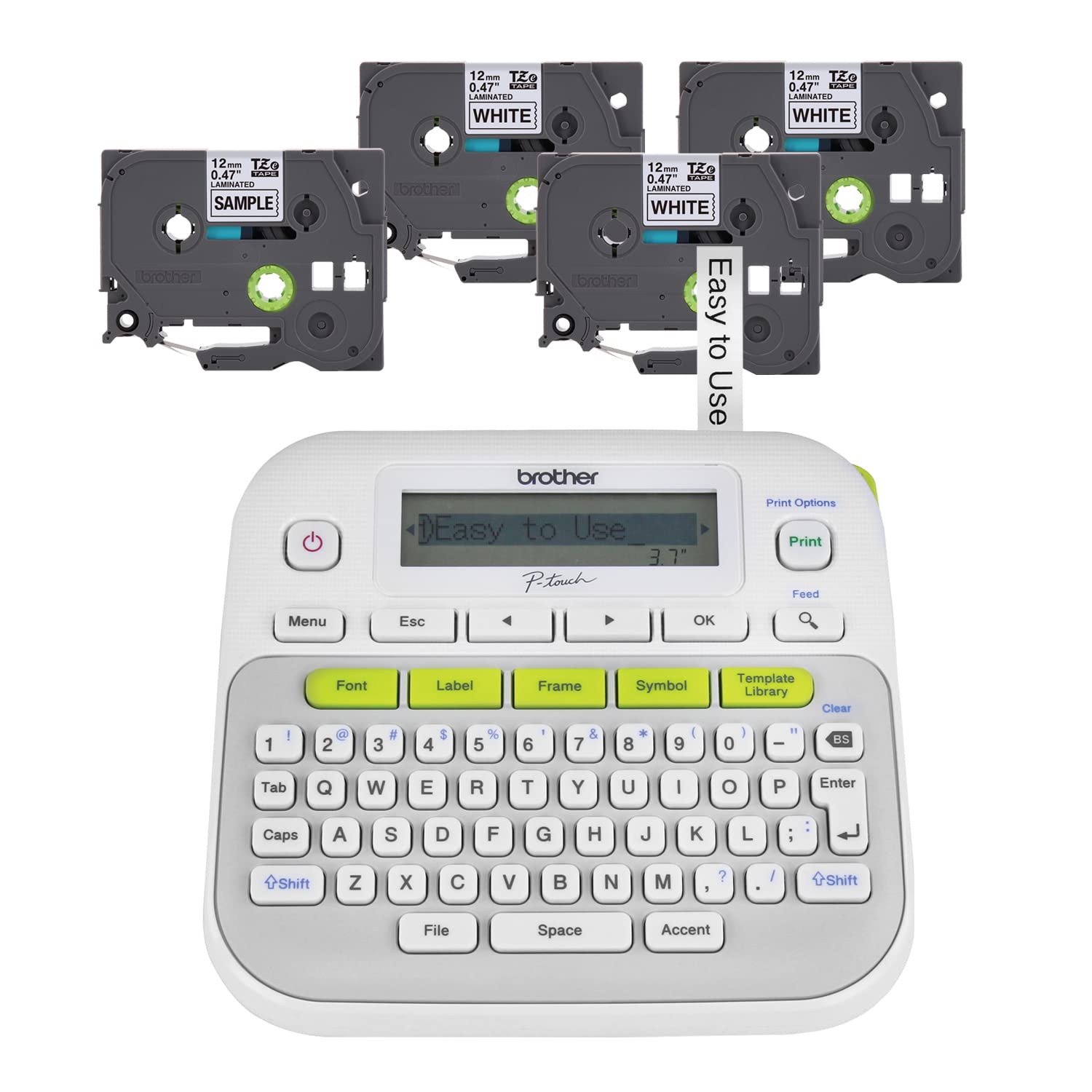 Foto 2 pulgar | Rotuladora Brother P-touch Ptd210 Con 4 Cintas Adhesivas Blancas - Venta Internacional.