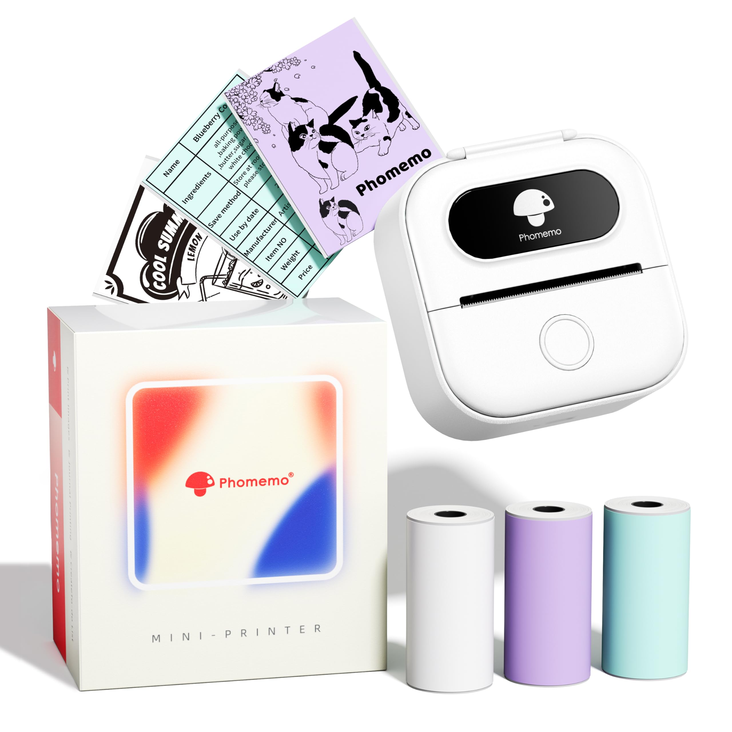 Impresora De Pegatinas Phomemo Y02c Mini Pocket Bluetooth Thermal - Venta Internacional.