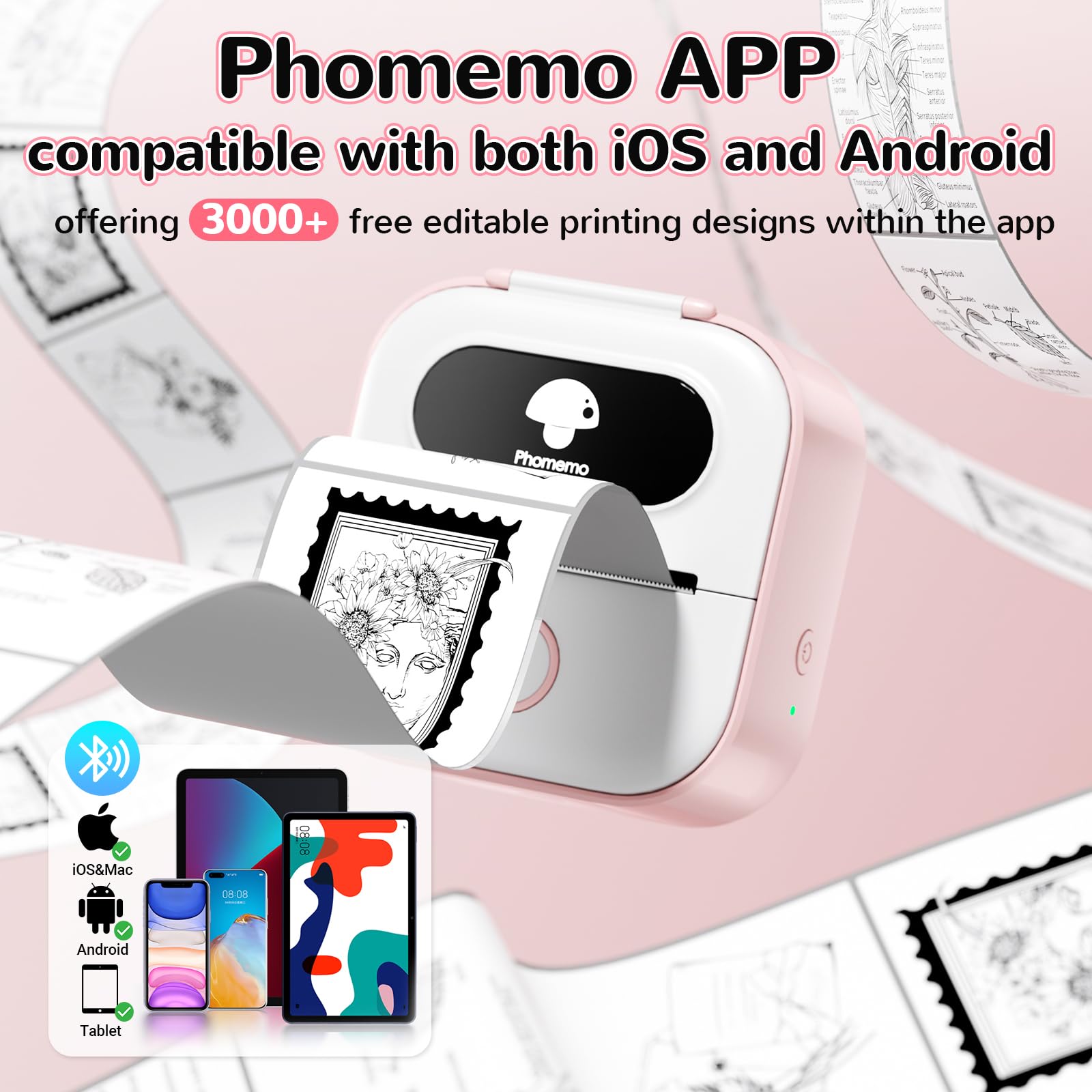 Foto 5 pulgar | Impresora De Pegatinas Phomemo Y02c Mini Pocket Bluetooth Thermal - Venta Internacional.