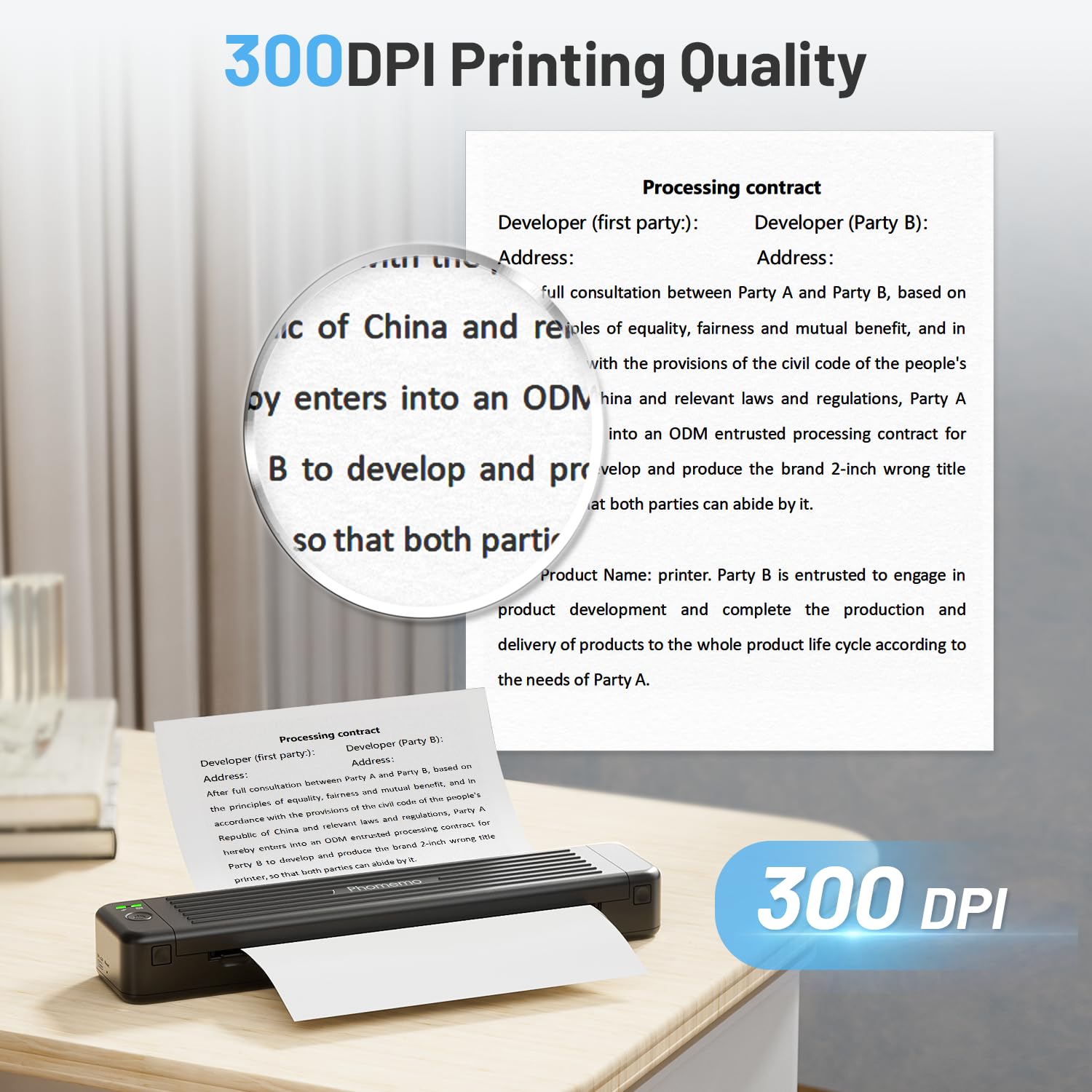 Foto 5 | Impresora Portátil Phomemo P831 Térmica Sin Tinta 300dpi - Venta Internacional.