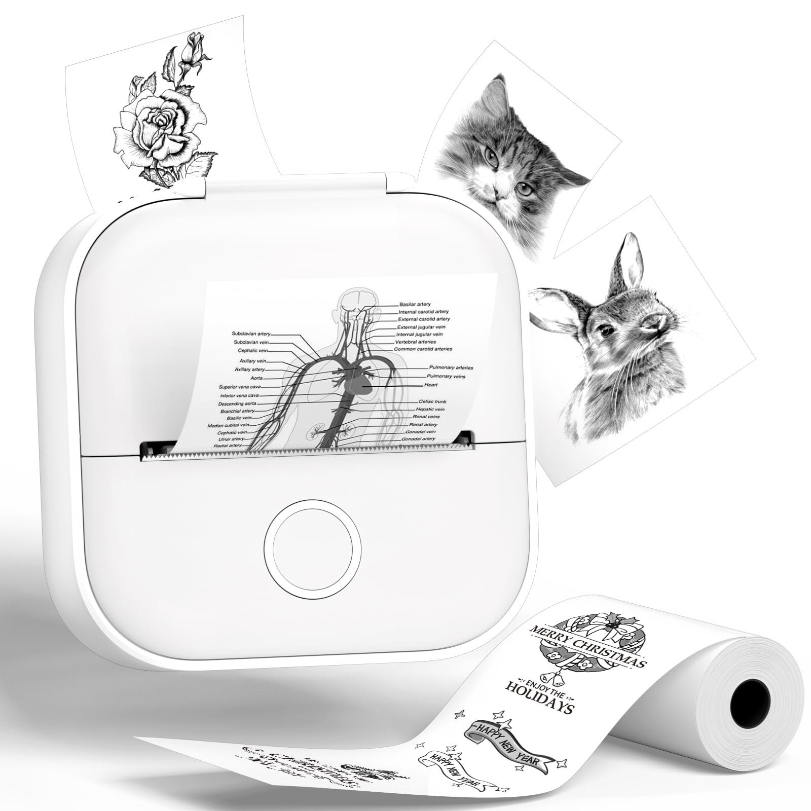 Impresora De Bolsillo Phomemo T02 Sin Tinta Bluetooth Blanca - Venta Internacional.