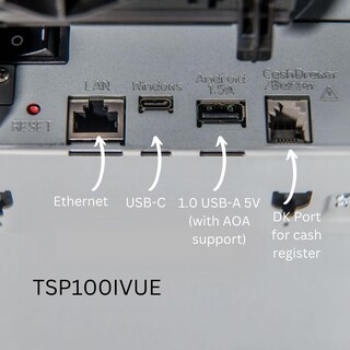 Foto 5 | Impresora Térmica De Recibos Star Micronics Tsp143ivue Gris - Venta Internacional.