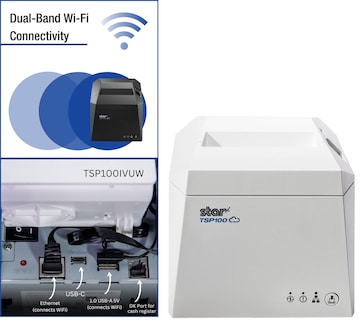 Foto 3 | Impresora Térmica De Recibos Star Micronics Tsp143ivuw Wi-fi - Venta Internacional.