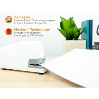Foto 2 | Grapadora Eléctrica Bostitch Office Impulse, 25 Hojas, Color Blanco - Venta Internacional.