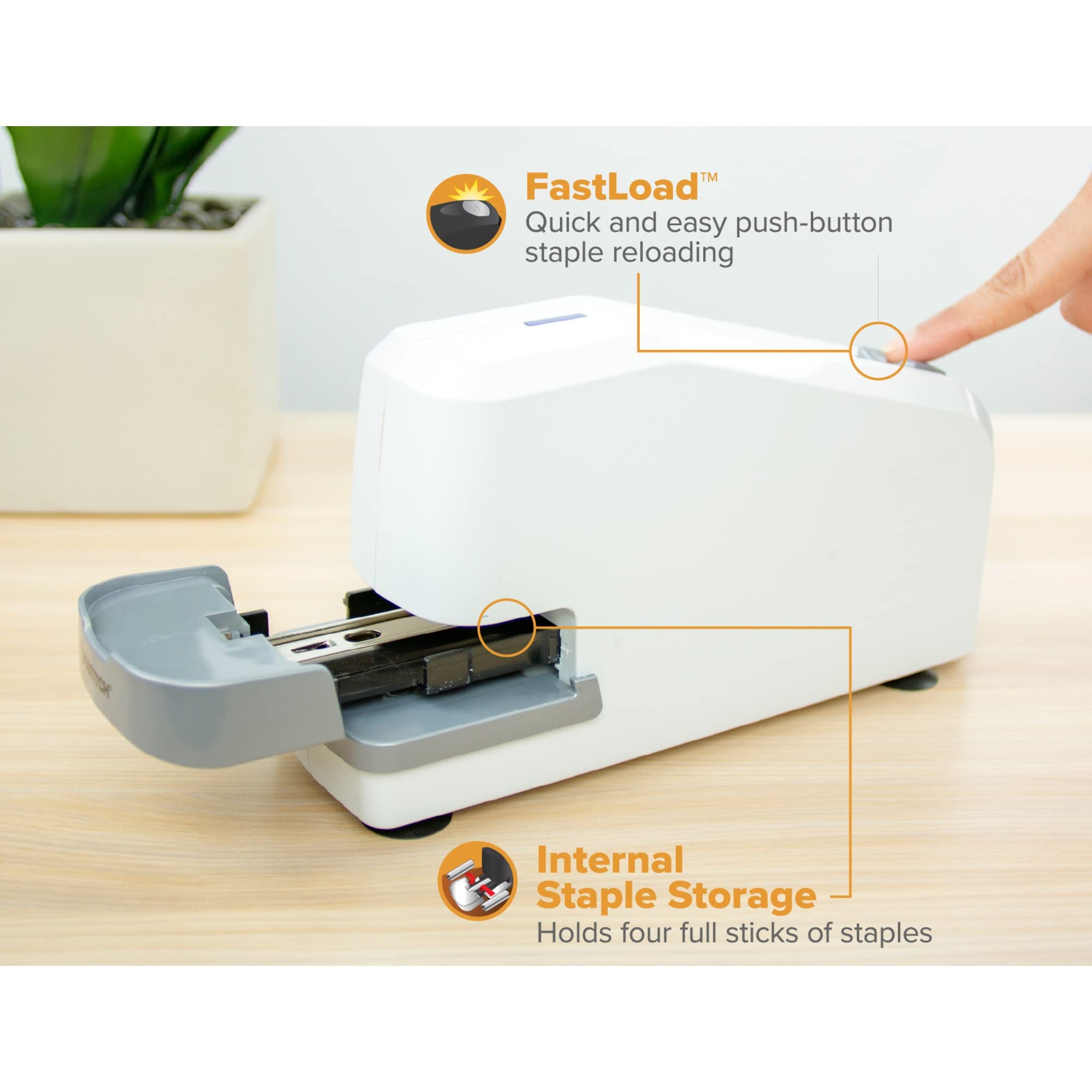 Foto 4 pulgar | Grapadora Eléctrica Bostitch Office Impulse, 25 Hojas, Color Blanco - Venta Internacional.
